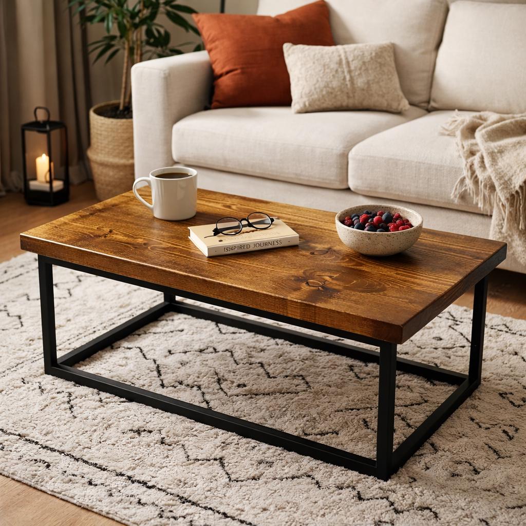 Solid Knotty Alder Wood Tabletop, 1" Thick, USA Made, DIY Furniture Surface