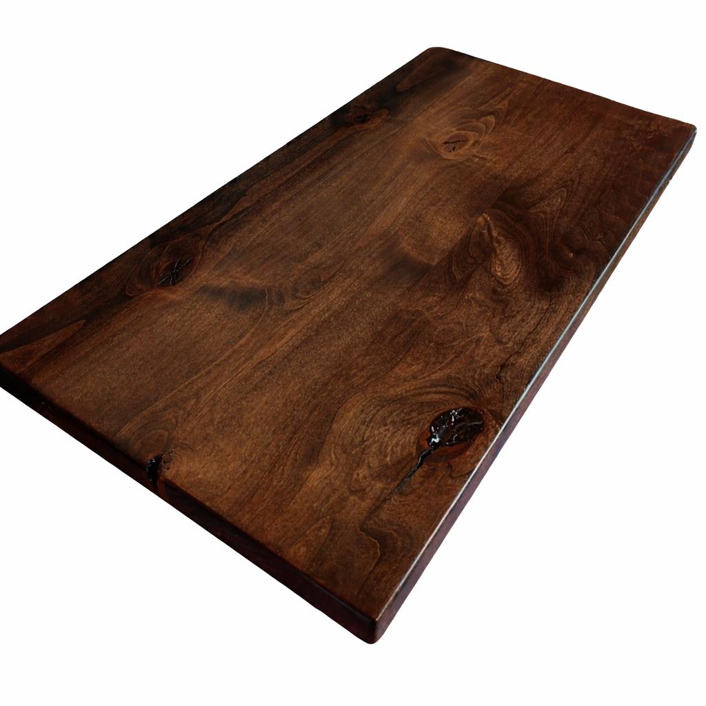 Solid Knotty Alder Table Top, 1-1/2" Thick, USA Made Dining Coffee DIY Wood