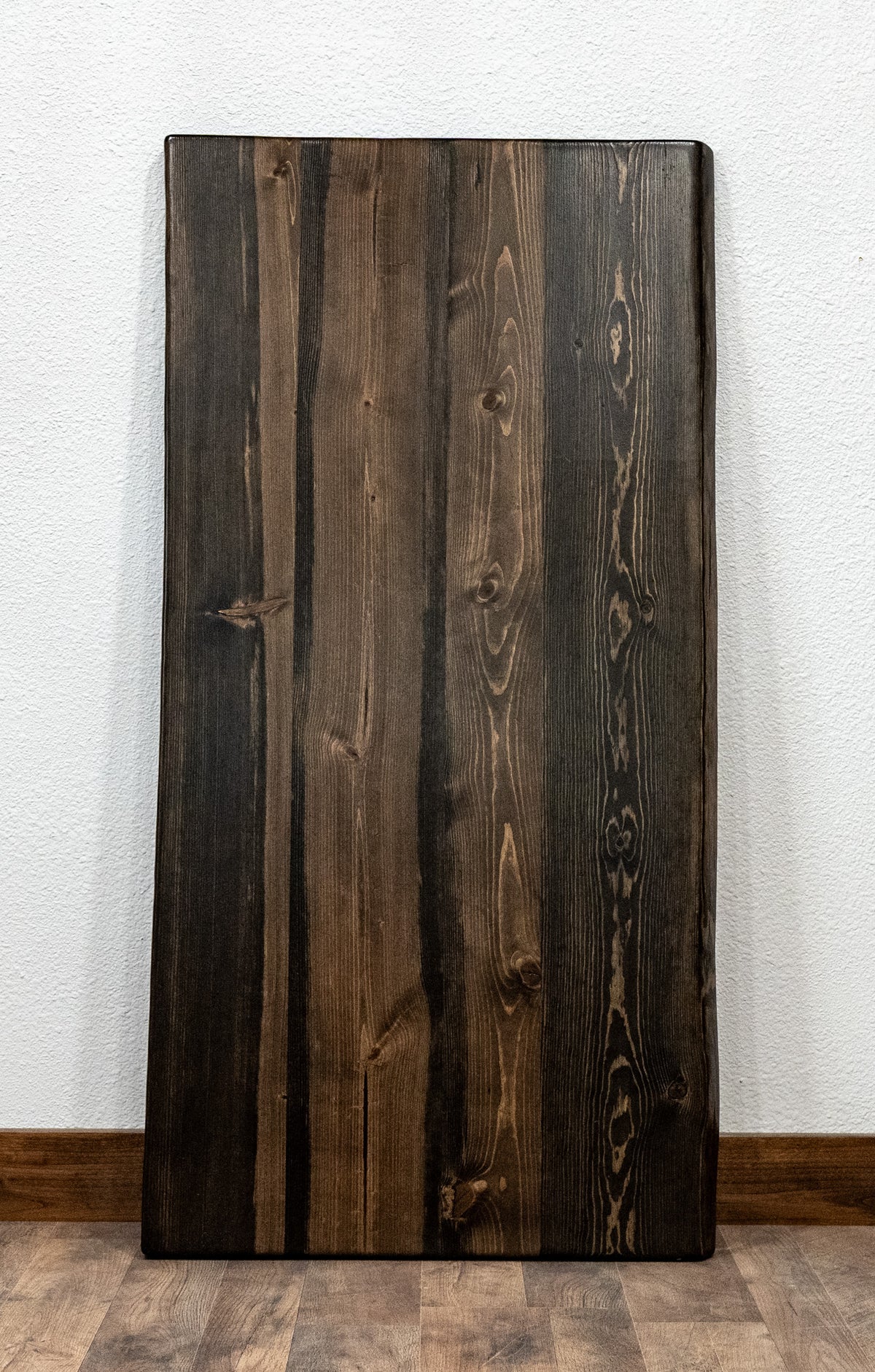 Solid Ponderosa Blue Pine Live Edge Tabletop, Rustic Wood Slab, 1-5/8" Thick, Made USA