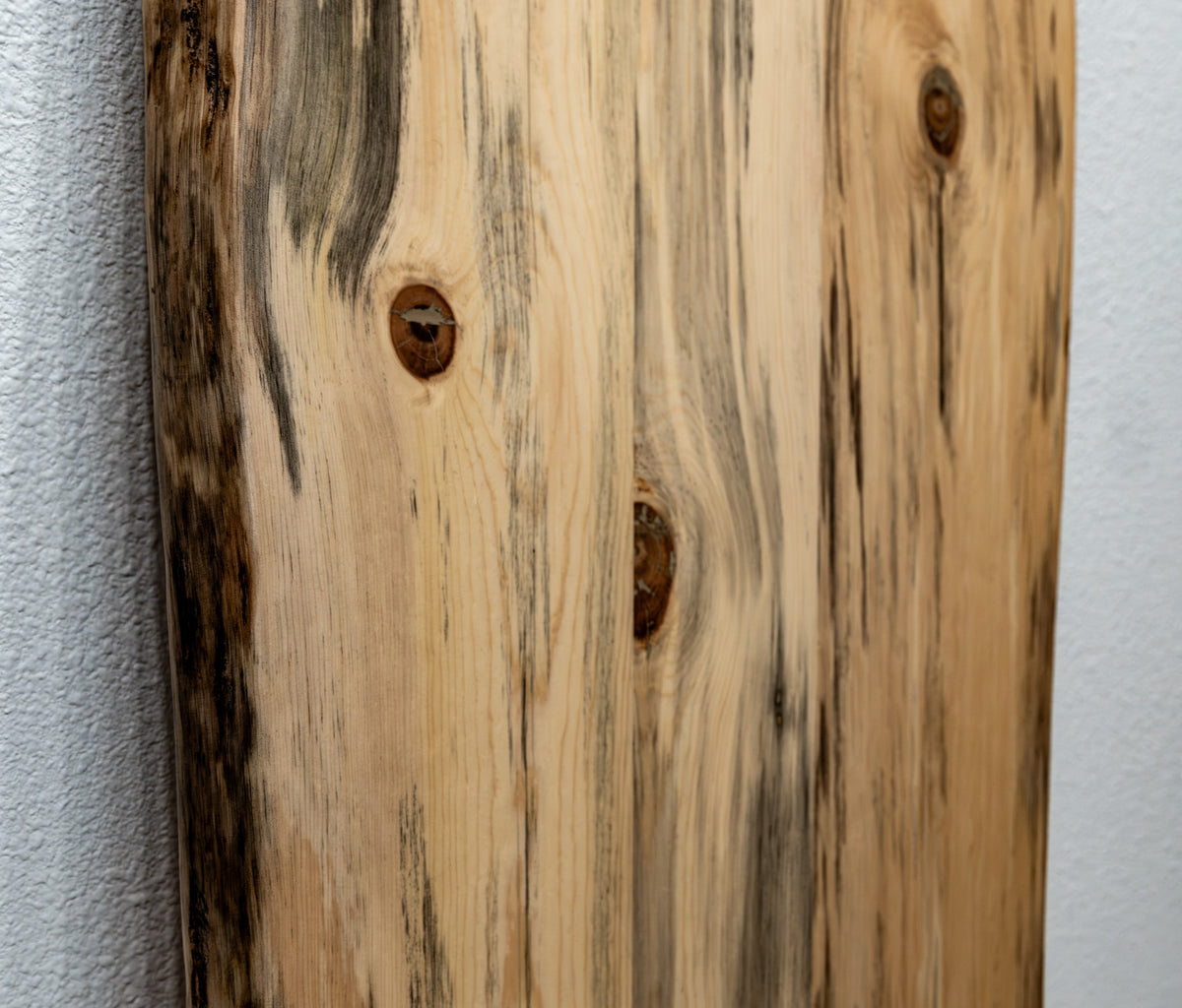 Solid Ponderosa Blue Pine Live Edge Tabletop, Rustic Wood Slab, 1-5/8" Thick, Made USA