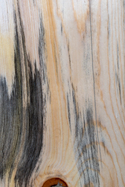 Solid Ponderosa Blue Pine Live Edge Tabletop, Rustic Wood Slab, 1-5/8" Thick, Made USA