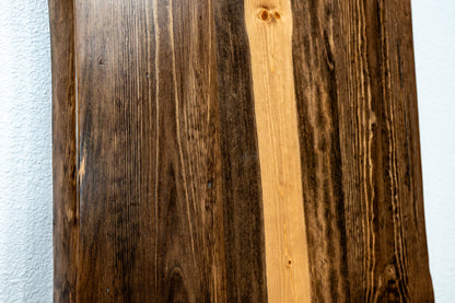 Solid Ponderosa Blue Pine Live Edge Tabletop, Rustic Wood Slab, 1-5/8" Thick, Made USA
