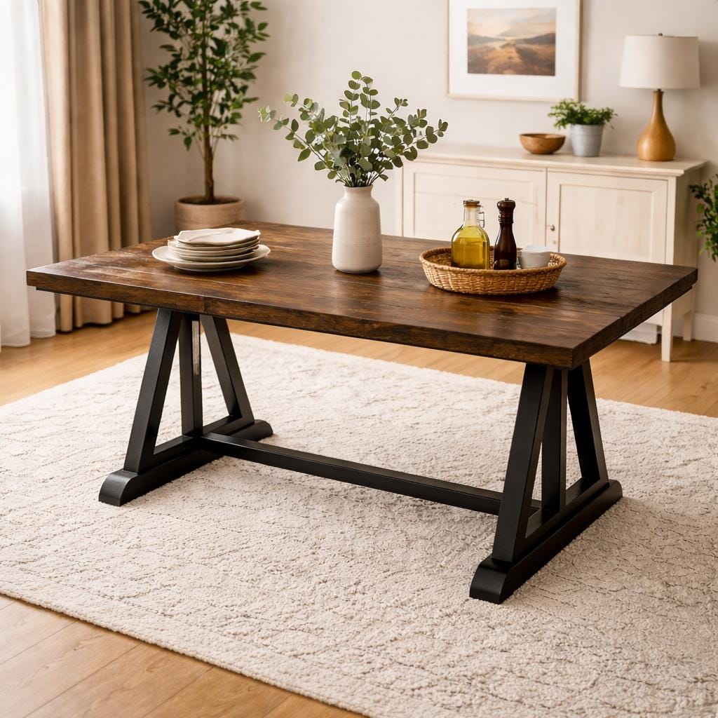 Solid Knotty Alder Table Top, 1-1/2" Thick, USA Made Dining Coffee DIY Wood