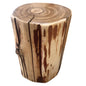 Handcrafted Cedar Stump Plant Stand, Log End Table, Cowboy Stump
