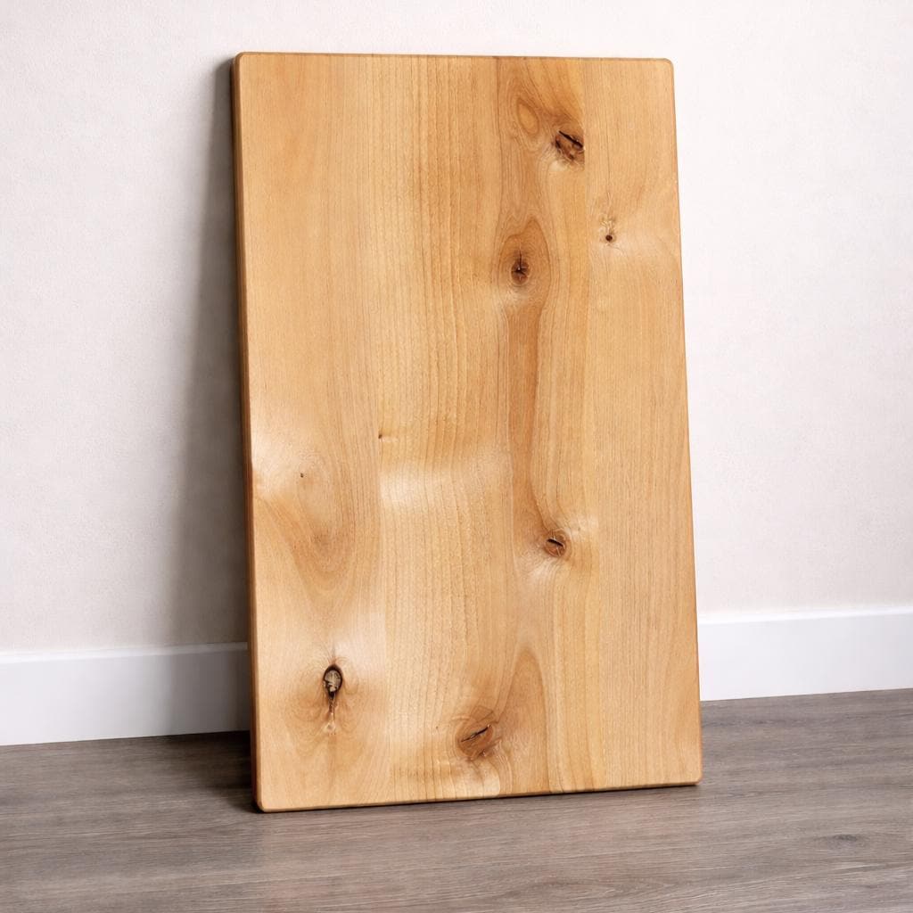 Solid Knotty Alder Wood Tabletop, 1" Thick, USA Made, DIY Furniture Surface